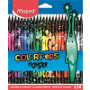MAPED Színes ceruza készlet, háromszögletű, MAPED "Color'Peps Monster" 24 különböző szín