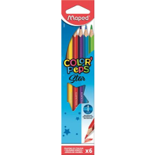 MAPED Színes ceruza készlet, háromszögletű, MAPED &quot;Color&#039;Peps Star&quot;, 6 különböző szín színes ceruza