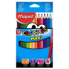 MAPED Színes ceruza készlet, háromszögletű, vastag, MAPED "Color\&acute;Peps Maxi", 12 különböző szín