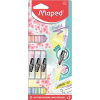 MAPED Szövegkiemelő készlet, 1-5 mm, kétvégű, MAPED "Fluo Peps Duo", 6 különböző pasztell szín