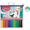 MAPED Táblamarker készlet, 1,5 mm, kimosható, fehértáblához, MAPED Marker`Peps, 12 különböző szín (IMA741817)
