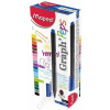 MAPED Tűfilc, 0,4 mm, MAPED Graph`Peps, sötétkék (IMA749120)