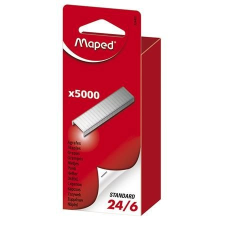 MAPED Tűzőkapocs, 24/6, MAPED, 5000db/doboz gemkapocs, tűzőkapocs