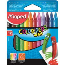 MAPED Zsírkréta, MAPED "Color`Peps" Wax, 12 különböző szín kréta