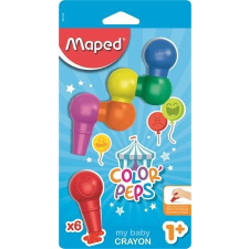 MAPED Zsírkréta, MAPED &quot;Color&#039;Peps Baby&quot;, 6 különböző szín kréta