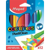 MAPED Zsírkréta, MAPED "Color'Peps" PlastiClean, 12 különböző szín