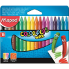 MAPED Zsírkréta, MAPED "Color\´Peps", Wax, 18 különböző szín