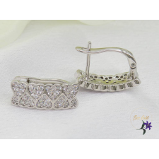  Mara antiallergén hosszúkás fülbevaló-rodium fülbevaló