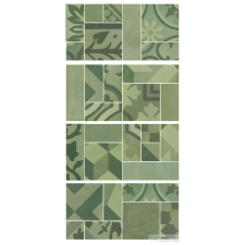 Marazzi D_Segni Blend Verde Mosaico 19x38 cm-es padlólap M8WN járólap