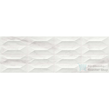 Marazzi Marbleplay Str.Gemma White 3D Rett. 30x90 cm-es fali csempe M4PC csempe