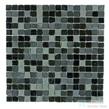Marazzi Mineral Black Mosaico 30x30 cm-es fali csempe M0MA csempe