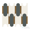 Marazzi Momenti Mosaico Puzzle Bianco 30,6x32,8 cm-es fali csempe MAL8