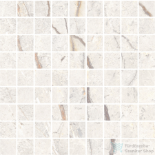 Marazzi MYSTONE SILVER ROOT White Mosaico 30x30 cm-es padlólap, MPNK járólap