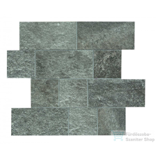 Marazzi Pietra Occitana Antracite Mosaico 30x30 cm-es padlólap MH88 járólap