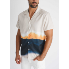 Marble Beige Shirt - mintás ing - Méret: L férfi ing