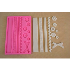 MARCIPÁN/FONDANT MINTÁZÓ, SZILIKON, BABARUHA MOTÍVUM (12,5X20 CM) konyhai eszköz