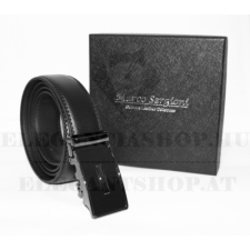  Marco Sergioni extra hosszú férfi bőr öv - Fekete ajándéktárgy