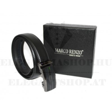  Marco Sergioni extra hosszú férfi bőr öv - Fekete ajándéktárgy