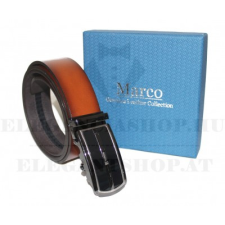  Marco Sergioni férfi bőr öv díszdobozban - Caramell ajándéktárgy