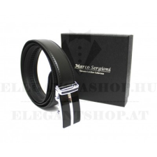  Marco Sergioni férfi bőr öv - Fekete ajándéktárgy