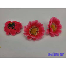  Margaréta selyemvirág fej 7 cm - Erős Rózsaszín dekoráció