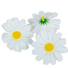  Margaréta virágfej D7cm 60db/csom dekorációs kellék