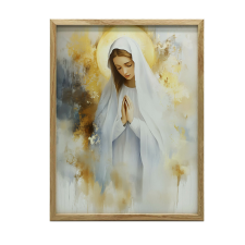 MÁRIA IMÁJA FALI PLAKÁT ARANY RAJTÁS KERET NÉLKÜL 50x70 CM grafika, keretezett kép
