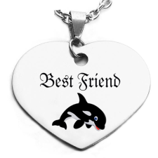 Maria King Best Friend (legjobb barát) kardszárnyú delfines medál láncra, vagy kulcstartóra  (többféle) medál