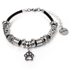  Maria King Bőr és nemesacél karkötő Tappancs charmmal (vagy anélkül), márkadobozzal