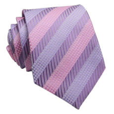 Maria King Rózsaszín-lila csíkos nyakkendő