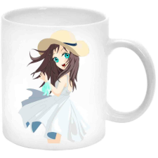 MariaKing Anime lány bögre (feliratozható) bögrék, csészék