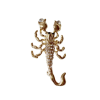 MariaKing Arany színű skorpió bross mesterséges kristállyal