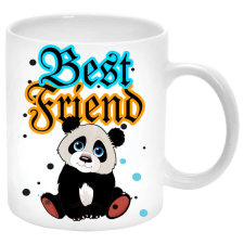 MariaKing Best Friend (Legjobb barát) pandás Bögre (feliratozható) bögrék, csészék