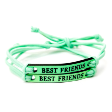 MariaKing Best Friends (Legjobb Barátok) páros szövet karkötő, zöld karkötő