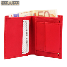 MariaKing Excellanc mini női bőr pénztárca, piros pénztárca