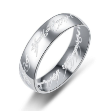 MariaKing Gyűrűk ura gyűrű ezüst nemesacél gyűrű, 8 gyűrű