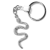MariaKing Kígyós kulcstartó, ezüst színben