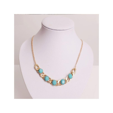 MariaKing Látványos világoskék köves nyaklánc nyaklánc