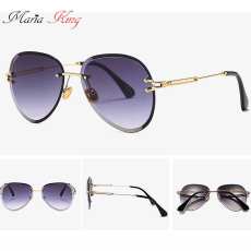 MariaKing Luxus keret nélküli női napszemüveg, szürke színátmenetes lencsével