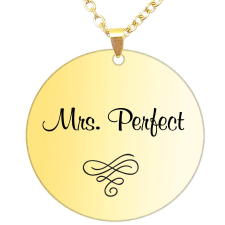 MariaKing Mrs. Perfect medál lánccal, választható több formában és színben nyaklánc