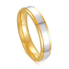 MariaKing Nemesacél ezüst-arany színű karikagyűrű, 8 gyűrű