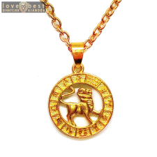 MariaKing Oroszlán-Horoszkóp medál lánccal, arany színű nyaklánc