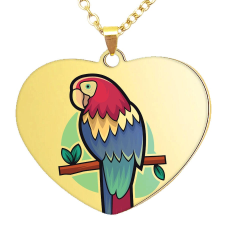 MariaKing Papagájos medál lánccal, választható több formában és színben nyaklánc