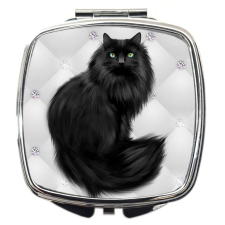 MariaKing Sminktükör fekete macskás képpel (feliratozható), több színben bútor