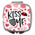 MariaKing Sminktükör Kiss Me (Csókolj meg) feliratú grafikával