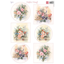 Marianne Design KivágóívA4 - Mattie's Mooiste Spring Bouquets - Decoupage paper (1 db) matrica