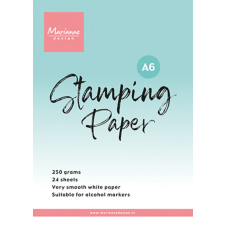 Marianne Design Stamping Paper Papírtömb bélyegzéshez A6 24 ív decoupage papír