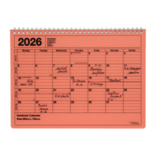  MARK'S 2026 Tischkalender, M  // Orange (Naptár/Határidőnapló) határidőnapló