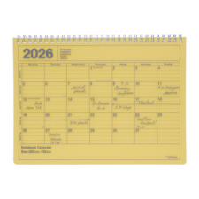  MARK'S 2026 Tischkalender, M  // Yellow (Naptár/Határidőnapló) naptár, kalendárium