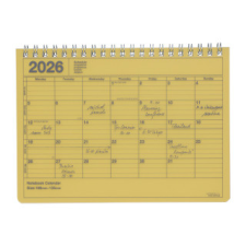 MARK'S 2026 Tischkalender, S // Yellow naptár, kalendárium